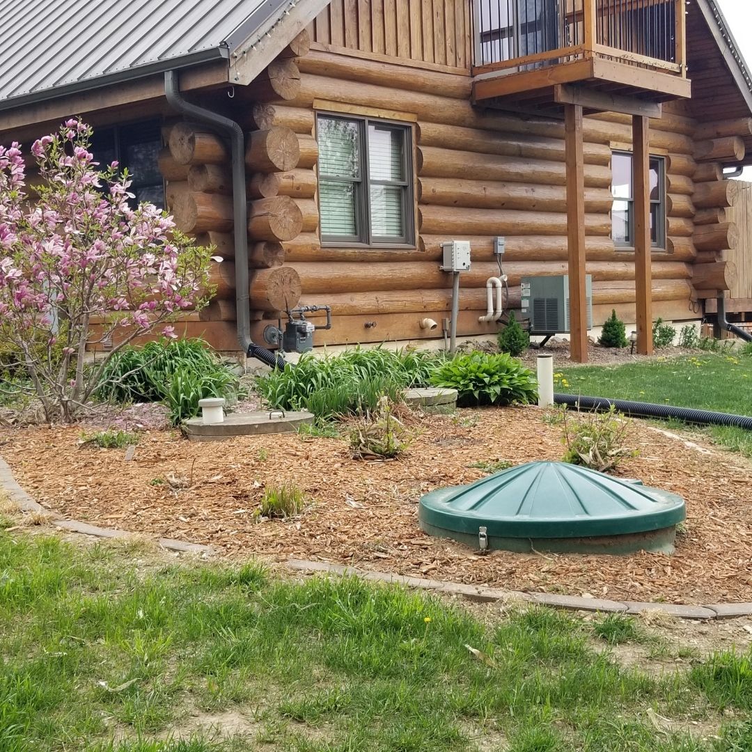 Multi-Flo system neatly installed in a garden